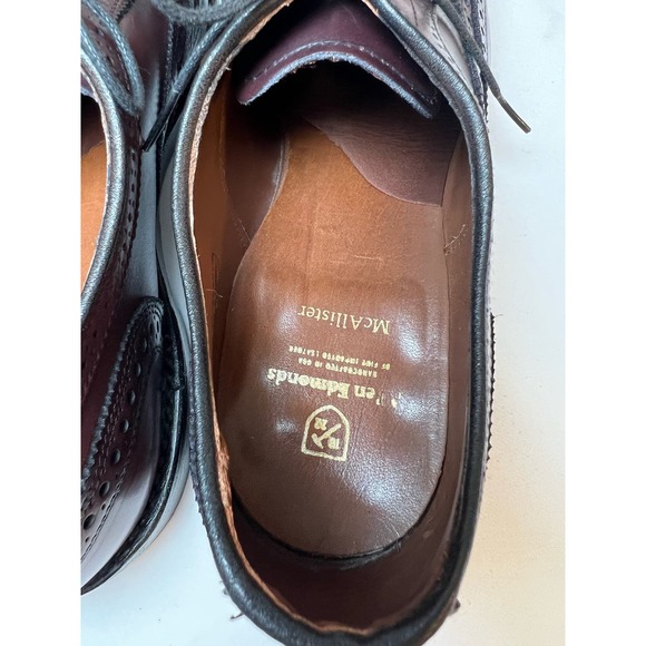 Allen Edmonds McAllister Wingtip Oxford Dress Shoe with Dainite Sole 10.5 D - Picture 7 of 8